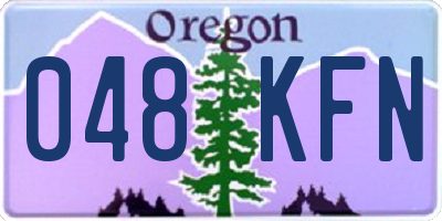 OR license plate 048KFN