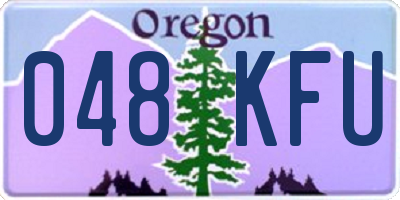 OR license plate 048KFU