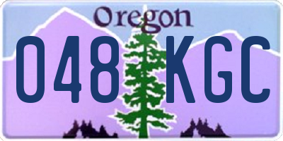 OR license plate 048KGC