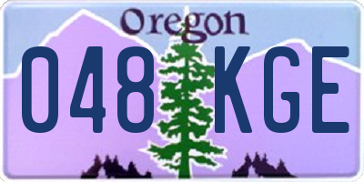 OR license plate 048KGE