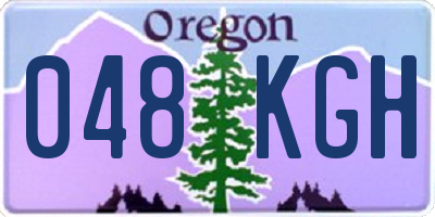 OR license plate 048KGH