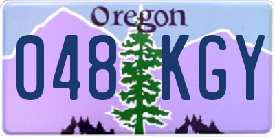 OR license plate 048KGY