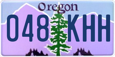 OR license plate 048KHH