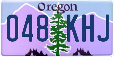 OR license plate 048KHJ