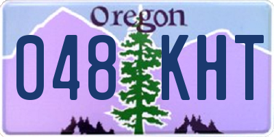 OR license plate 048KHT