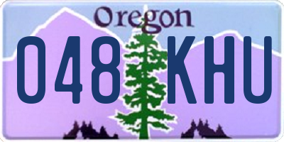 OR license plate 048KHU