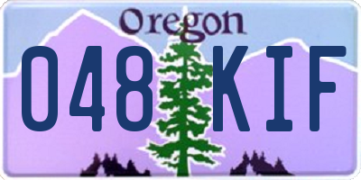 OR license plate 048KIF