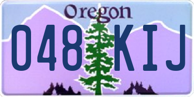 OR license plate 048KIJ