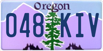 OR license plate 048KIV