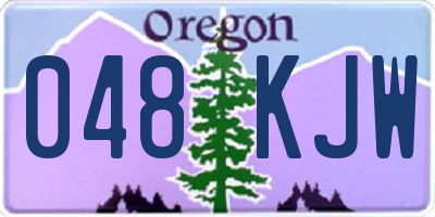 OR license plate 048KJW