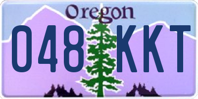 OR license plate 048KKT