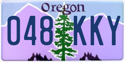 OR license plate 048KKY