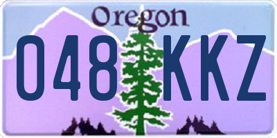 OR license plate 048KKZ