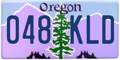 OR license plate 048KLD