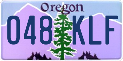 OR license plate 048KLF