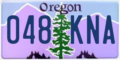 OR license plate 048KNA
