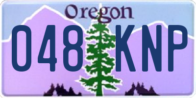 OR license plate 048KNP