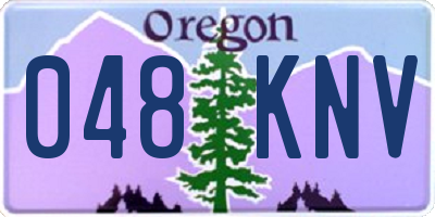 OR license plate 048KNV