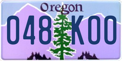 OR license plate 048KOO