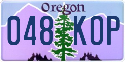 OR license plate 048KOP