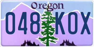 OR license plate 048KOX