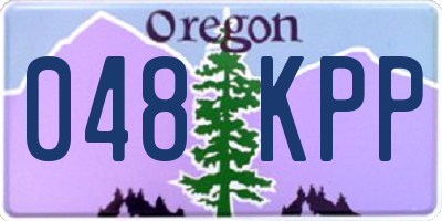 OR license plate 048KPP