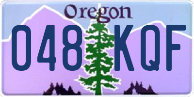 OR license plate 048KQF