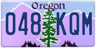 OR license plate 048KQM