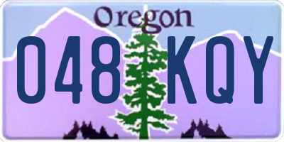 OR license plate 048KQY