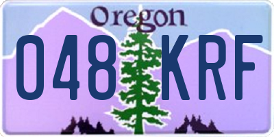 OR license plate 048KRF