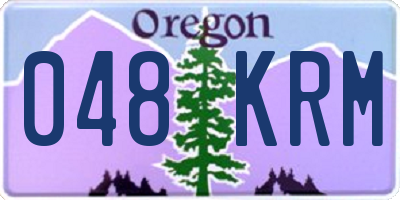 OR license plate 048KRM