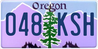 OR license plate 048KSH