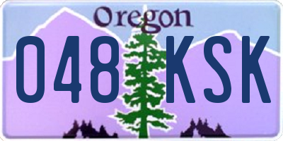 OR license plate 048KSK