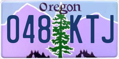 OR license plate 048KTJ