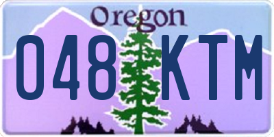 OR license plate 048KTM