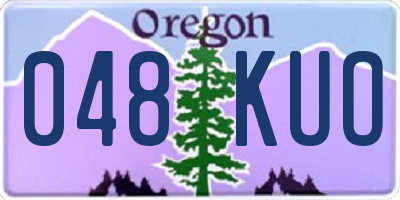 OR license plate 048KUO