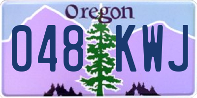 OR license plate 048KWJ