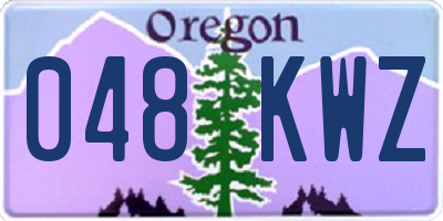OR license plate 048KWZ