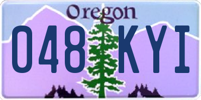 OR license plate 048KYI