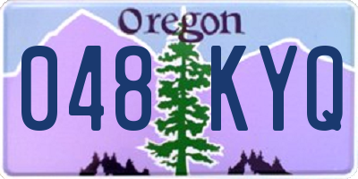 OR license plate 048KYQ