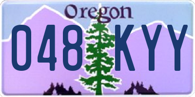 OR license plate 048KYY