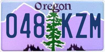OR license plate 048KZM
