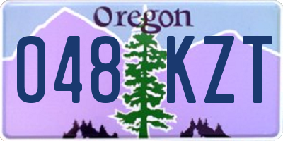 OR license plate 048KZT