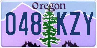 OR license plate 048KZY