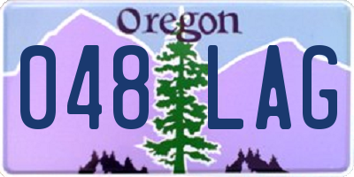 OR license plate 048LAG