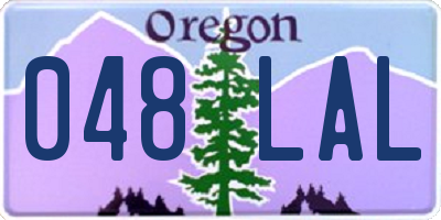 OR license plate 048LAL