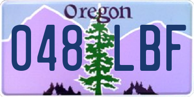 OR license plate 048LBF