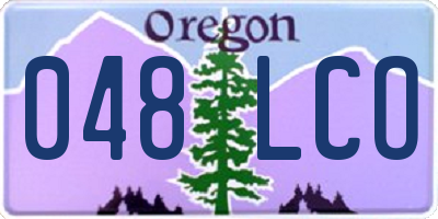 OR license plate 048LCO