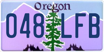 OR license plate 048LFB
