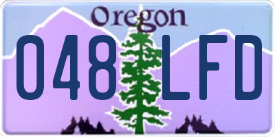 OR license plate 048LFD